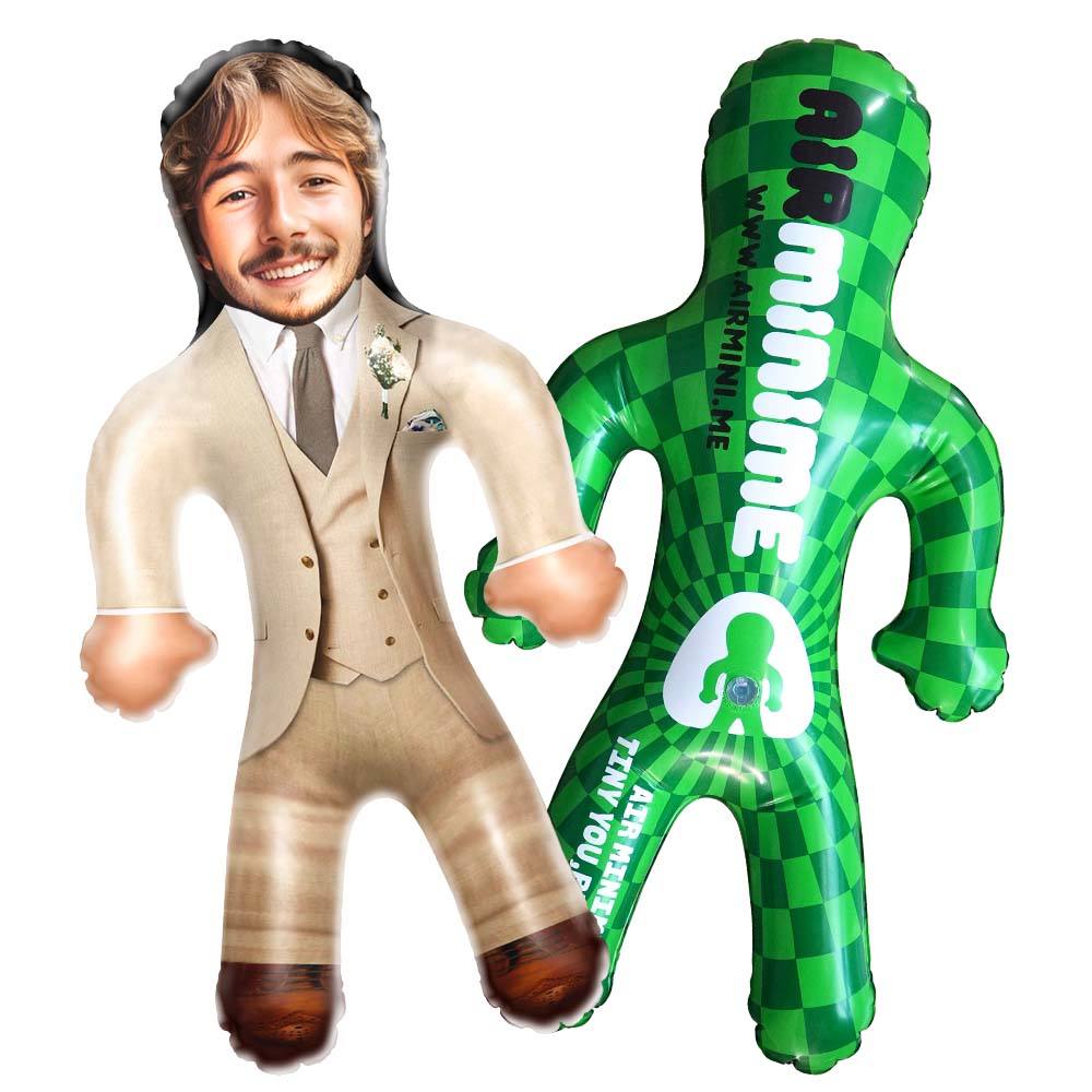 Personalized Groom Mini-Balloon-me Inflatable Doll for Funny Wedding Gifts