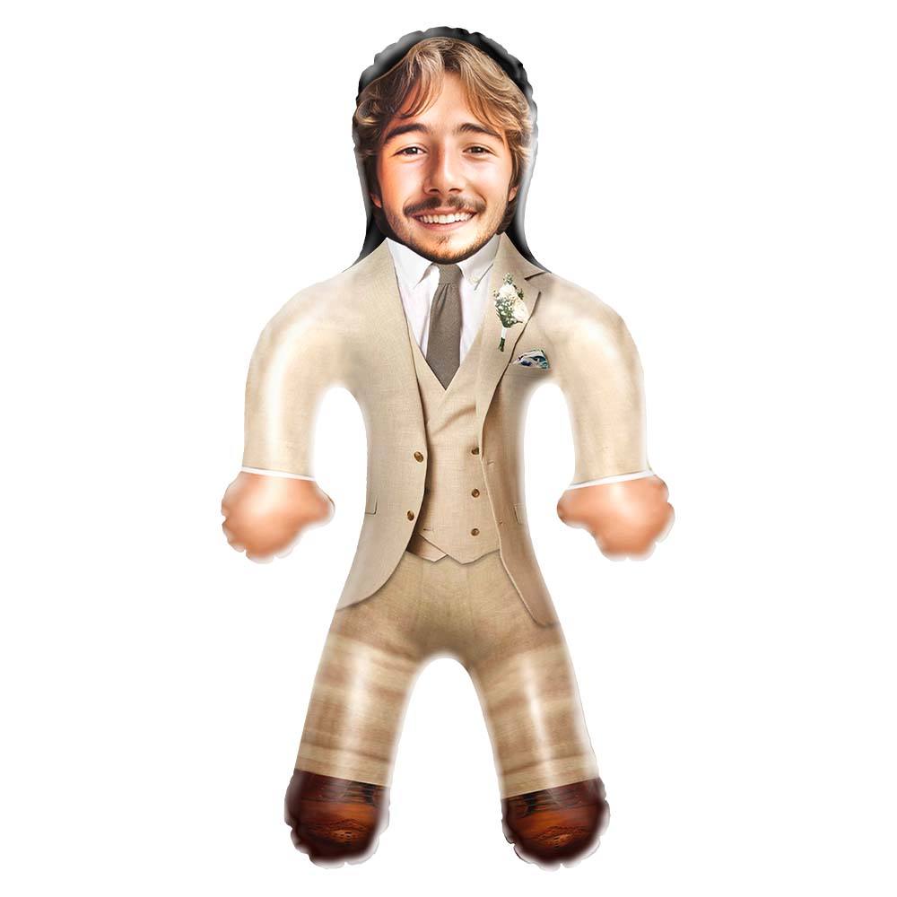 Personalized Groom Mini-Balloon-me Inflatable Doll for Funny Wedding Gifts