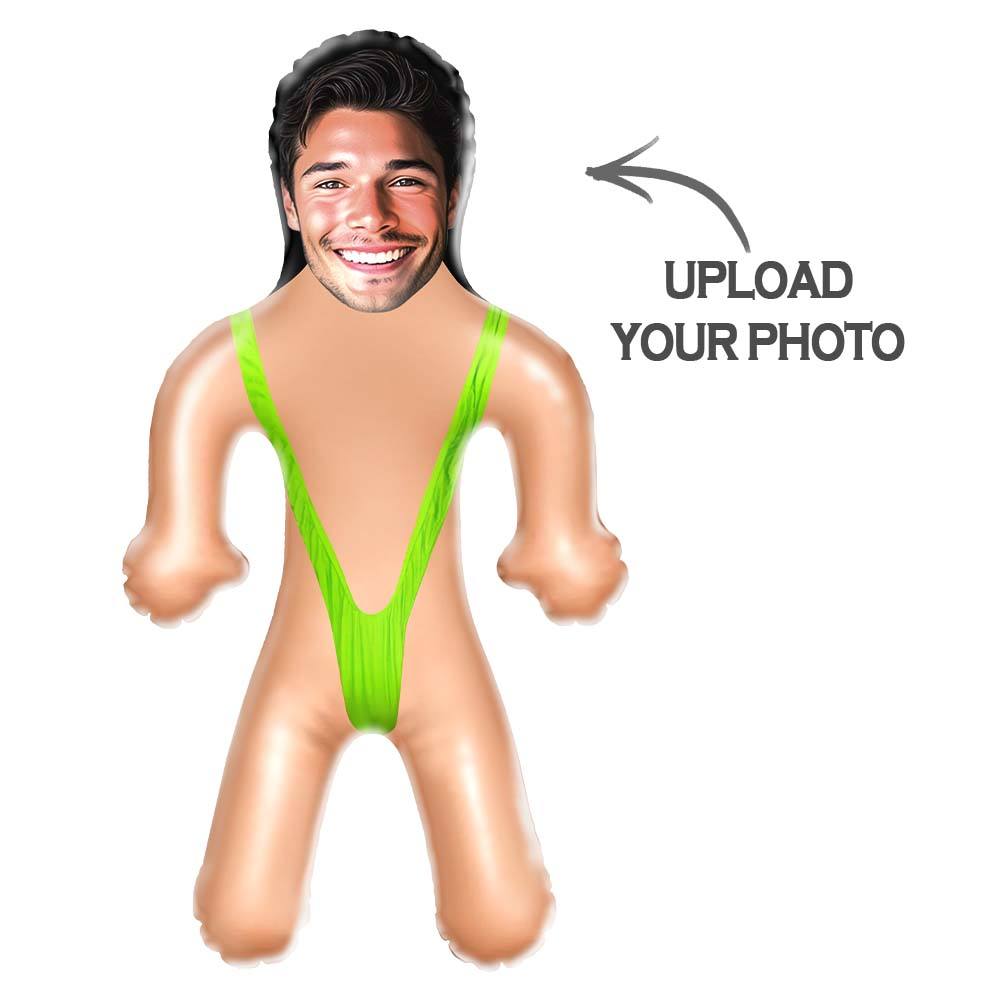 Personalized Mankini Mini-Balloon-me Funny Inflatable Doll for Bachelorette Pool Party Gift