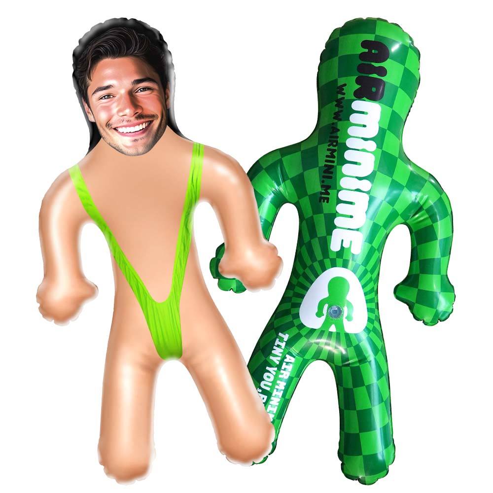 Personalized Mankini Mini-Balloon-me Funny Inflatable Doll for Bachelorette Pool Party Gift