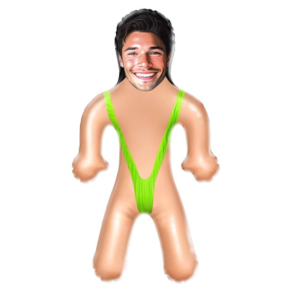 Personalized Mankini Mini-Balloon-me Funny Inflatable Doll for Bachelorette Pool Party Gift