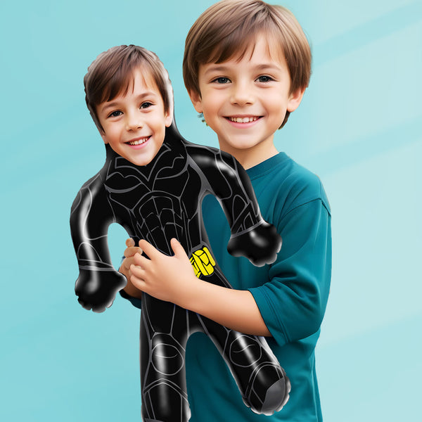 Personalized Mini-Balloon-me Superhero Inflatable Minime Balloon Custom Face Hero Air Minime for Him/Kids