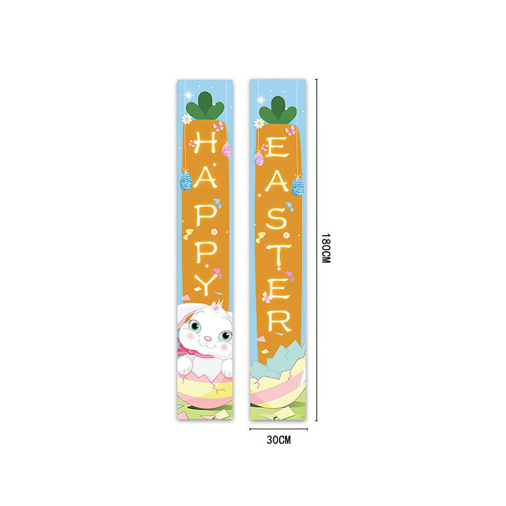 Easter Decoration Couplets Holiday Party Decoration Outdoor Porch Hanging Flags