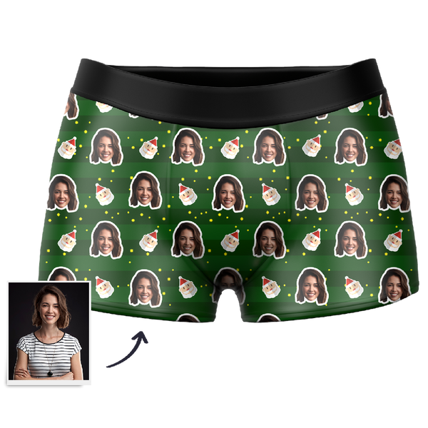 Personalized Face Underwear Custom Photo Shorts Funny Face Boxer Under -  MyCustomTireCover