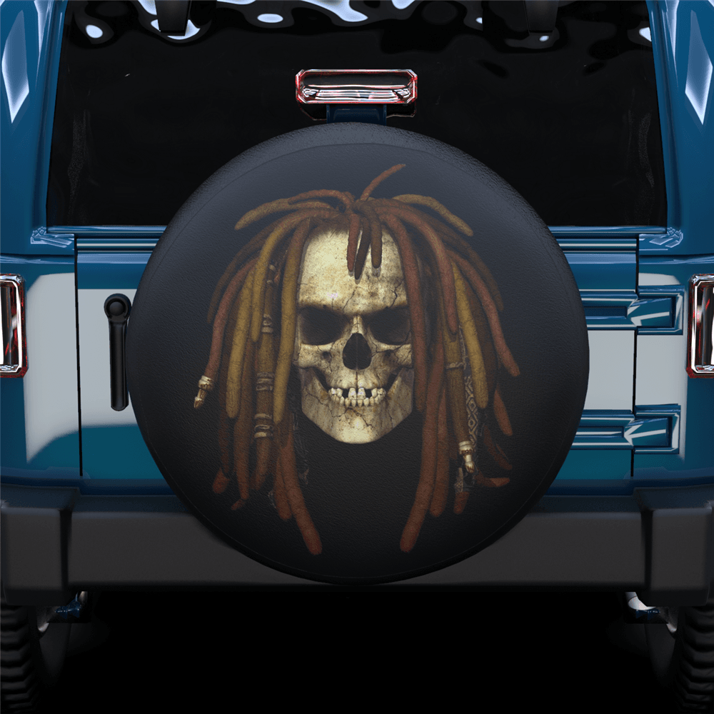 Skulls With Hair Spare Tire Cover For SUV