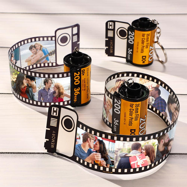 Custom Colorful Camera Roll Keychain - Family-Test